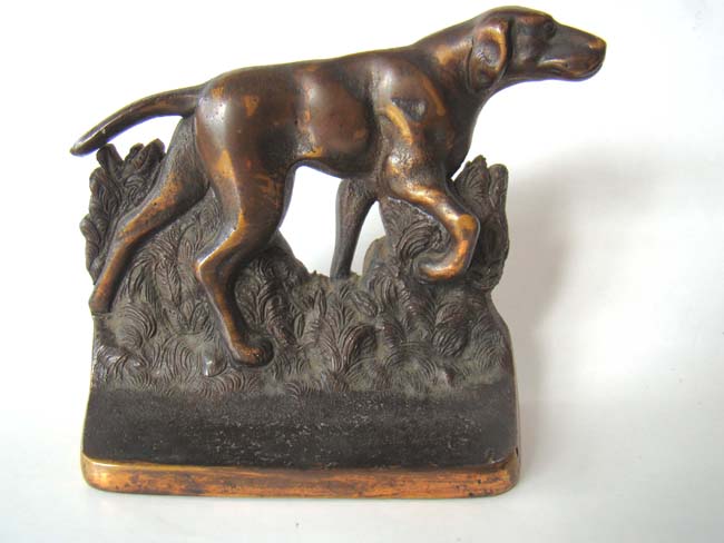A pair of  Antique Retriever Book Ends circa 1910-1920